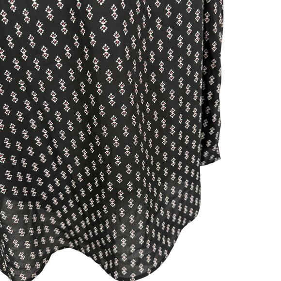Torrid Harper Short Sleeve Georgette Black Print Flutter Sleeve Top Shirt sz 3X - Picture 6 of 16
